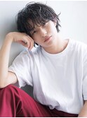 ニュアンスパーマ マッシュレイヤー メンズパーマ 波巻パーマ