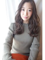 カリテス(XARITES)&nbsp;20代30代40代前髪なし大人黒髪暗髪上品ゆるふわグランジパーマ