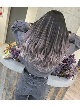 ルーブ トウキョウ(Loob. TOKYO) ラベンダーバレイヤージュ☆【池袋.髪質改善.ケアブリーチ】