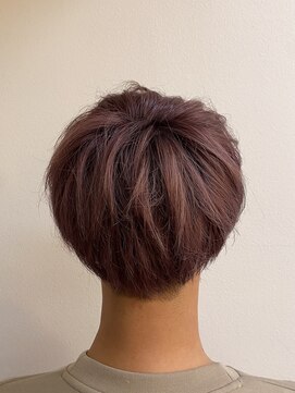 ギャロップヘアー メンズ2ブロック×ベリーピンクカラー