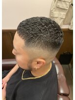 ヒロギンザバーバーショップ 神楽坂店(HIRO GINZA BARBER SHOP)&nbsp;スキンフェード×濡れパン×クロップ