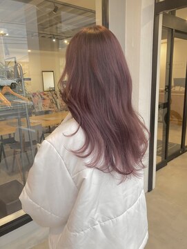 ナンバー(number+) 透明感カラー★ダブルカラーブリーチピンクブラウン