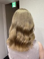 アジールヘア 所沢プロペ通り店(agir hair)&nbsp;ハイトーンミルクベージュ柔らかカラー所沢１０代２０代