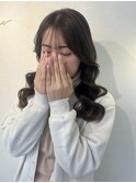 ヨシンモリ　巻き下ろし　ウェーブ　デートヘア
