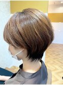 20代30代40代★スタイリング簡単♪小顔見せ☆丸みショート