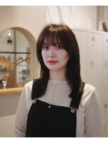 ツナグ(tsunagu)&nbsp;ブラウンベージュ×ミディアムレイヤー