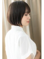 カバーヘア ブリス 北浦和(COVER HAIR bliss) □アッシュブラック美髪丸みショートボブ404★北浦和30代40代