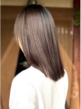 ムク(MUKU)の写真/[髪質改善]ダメージを抑え、自然でやわらかいストレートに！滑らかな指通りでずっと触っていたくなる髪へ♪