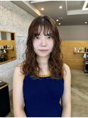パーマ、ミディアム、