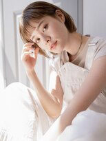 ランソ 新宿(RUNSO) くびれヘア×アプリコットオレンジ×夏×ハイライトカラー