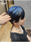 blue × black