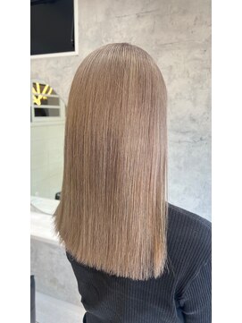 髪屋 紬 ミルクティーベージュ/ハイトーンカラー