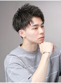 横顔がカッコいいアップバング