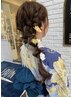 当日予約はお電話のみ受け付け！浴衣着付け＆ヘアセット＼プチヘアアクセ付／