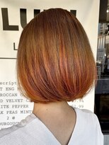 ルミ ツー 横浜駅店(Lumi 2)&nbsp;オレンジグラデーション/デザインカラー/美シルエットボブ/横浜