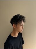 ツイストスパイラルパーマ×メッシュカラー