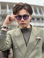 ロンドオム 池袋(Lond Homme)&nbsp;メンズ/men's/メンズカット/センターパート/曲がる縮毛矯正