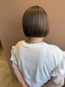 エヌヨンブンノイチ 茅ヶ崎(n1/4) 20代30代ミニボブレイヤー丸みボブ前髪ありボブ顔周りレイヤー