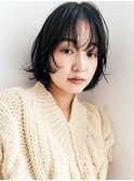 小顔/似合わせカット/暗めカラー/ナチュラルボブ/レイヤーボブ