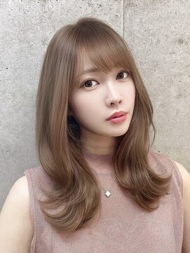 ユアーズヘア 神楽坂はなれ店(youres hair) くびれミディアムレイヤー/髪質改善/小顔ヘア/ツヤ髪スタイル