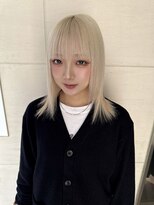 エン 栄店(enne)&nbsp;ココアベージュ/クラゲヘアー/ボブレイヤー/小顔/黒髪/栄