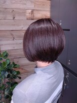 ベイショア(Bay Shore NY)&nbsp;大人かわいいローズブラウンショートボブ