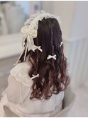 細編みたらしヘア