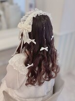 ヘアセットサロン ミント(Hair set salon MINT)&nbsp;細編みたらしヘア