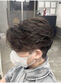 熊本メンズカット MEN'S HAIR フェザーショートパーマ