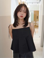 ジーナ メゾン 札幌(Zina Maison) 髪質改善*ミディアム*顔周りレイヤー*暗髪*Zina Maison札幌