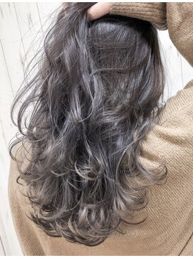 グランジュ 梅田店(GRANZE) パープルアッシュグラデーションカラー