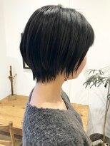 アテナ 六本松店(ATENA) 大人可愛い　黒髪　ショートボブスタイル