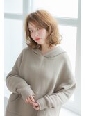 透け感肩ラインボブ