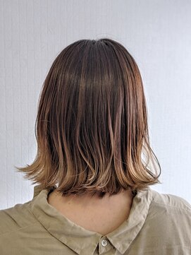 ハピネス 泊店(happiness) 外ハネベージュグラデーション。