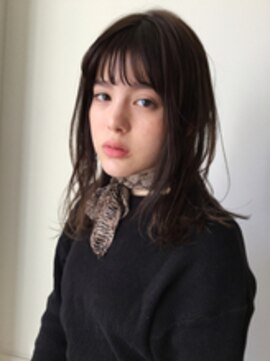 クレアール 大井町(CREAR) 【CREAR大井町】暗髪セミウェットウェーブナチュラルスタイル