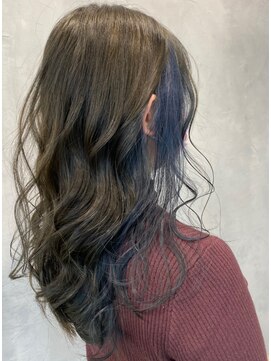 ノクターン 池袋(NOCTURNE) 【フェイスフレーミング】シナモンベージュ×ブルー