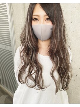 ガルボ ヘアー(garbo hair) #シールエクステ#ロングヘア#ハイライト#可愛い#下村スタイル