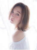☆月曜営業☆ojiko.roji大人可愛いゆるふわ外はねミディアムボブ