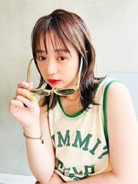 リベルテ銀座20代　チョコレートブラウン×外はね