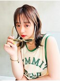 リベルテ銀座20代 チョコレートブラウン×外はね