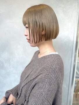 ガーデンヨコハマ(GARDEN YOKOHAMA) ハイトーンベージュ ミニボブ グレージュ フルバング