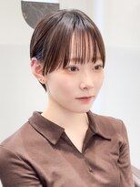 30代40代50代耳かけショート前髪なしハンサムショートカット