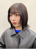 就活カラー/フェイスレイヤー/顔まわりカット/顔まわりウルフ