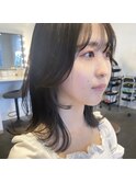 【艶感★シースルーバング】韓国ヘアくびれ大人可愛いカール小顔