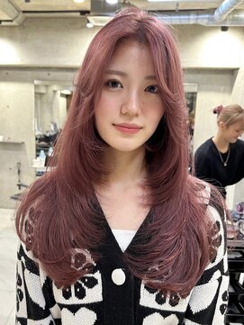 サイン 渋谷(SIGN) ザクザクレイヤーカット巻き方簡単ミディアムロング韓国表参道