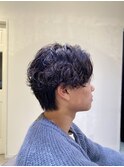 刈り上げない波巻きセンターパート