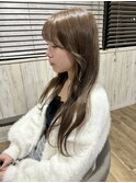 くすみベージュ/オリーブベージュ/透明感カラー/ダブルカラー
