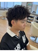 大人 ビジネス スパイキーショート アップバング メンズ