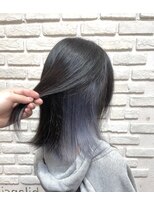 インナーカラー/インナーアッシュ/インナーアッシュグレー