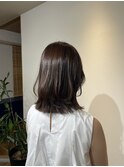 寒色系ブラウン×ミディアム